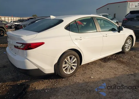 2025 Toyota Camry Le from USA, damaged, VIN 4T1DAACK6SU184921